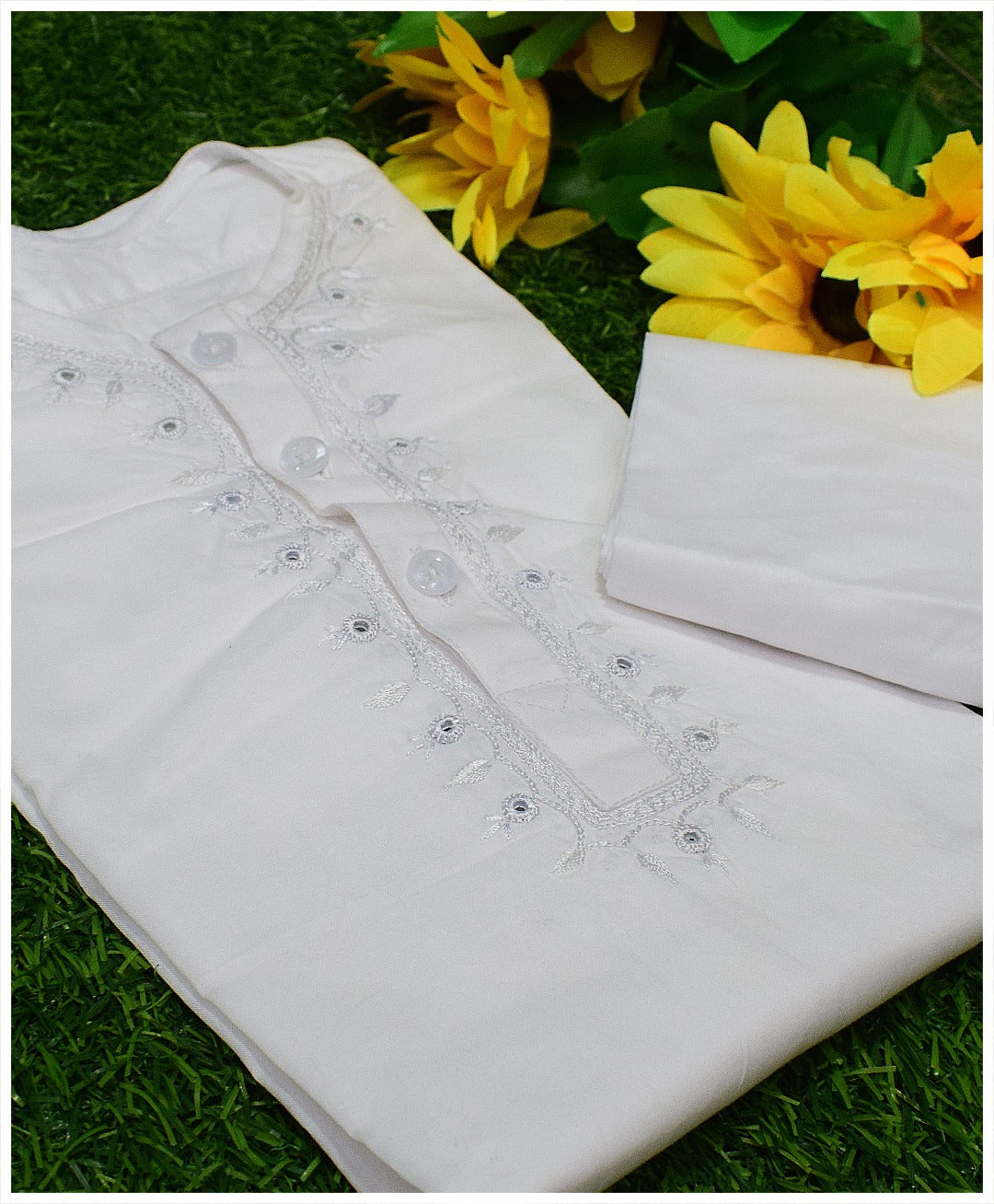 Make Them Shine: Hand-Embroidered Kurta Shalwar for Kids