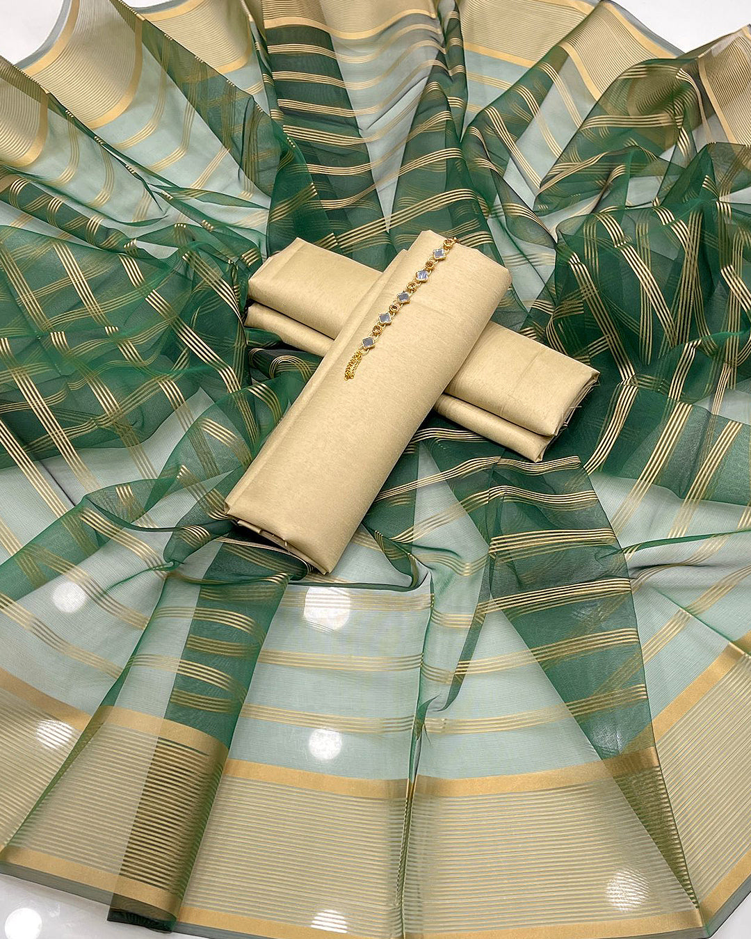 3 PC Unstitched Formal Wear Dresses