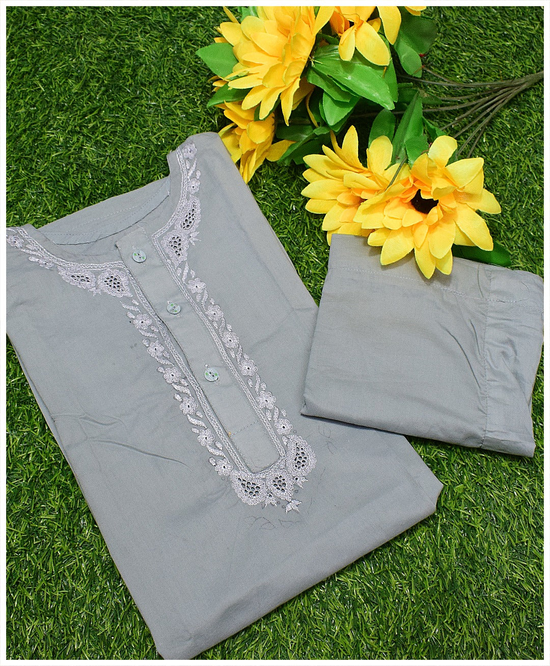 Little Wonders: Hand-Embroidered Kurta Shalwar for Kids