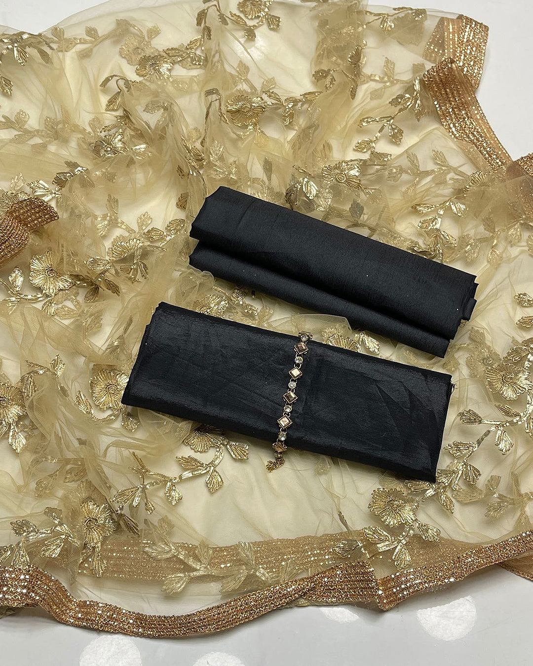 3 PC Unstitched Formal Wear Dresses