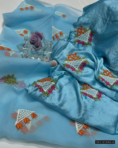 3 PC Unstitched Shamoze Silk Dress Collection