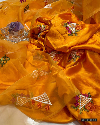 3 PC Unstitched Shamoze Silk Dress Collection