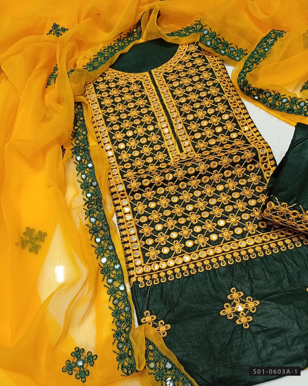 3 PC Unstitched Machine Embroidered Lawn Dress Collection