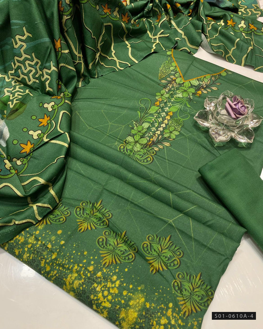 3 PC Unstitched Dhanak Dress Collection
