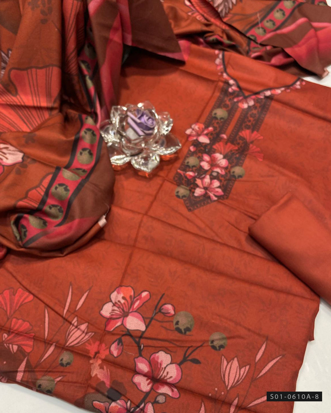 3 PC Unstitched Dhanak Dress Collection