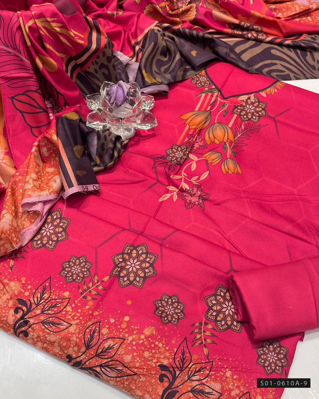 3 PC Unstitched Dhanak Dress Collection