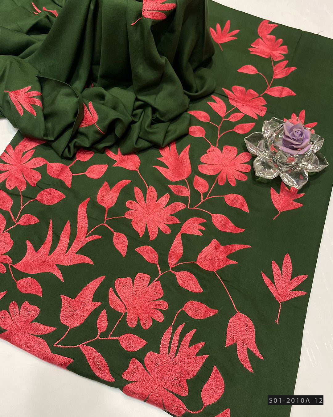Handmade 3 PC Unstitched Linen Dress Collection