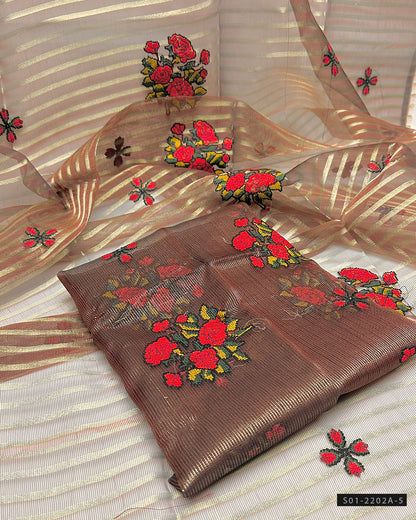 2 PC Unstitched Khadi Net Dress Collection