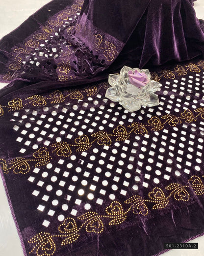 Velvet Cutwork Shawl Collection
