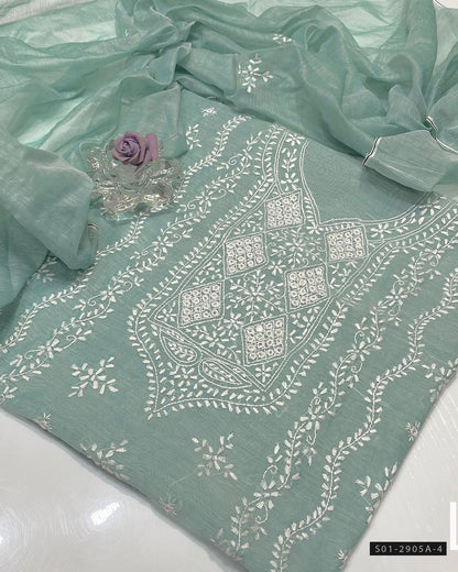 Handmade 2 PC Unstitched Paper Lawn Dress Collection