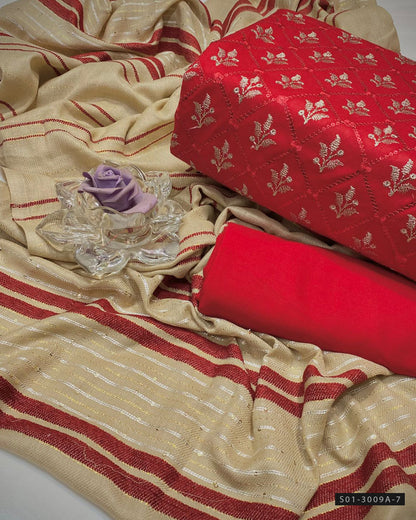 3 PC Unstitched Marina Linen Dress Collection