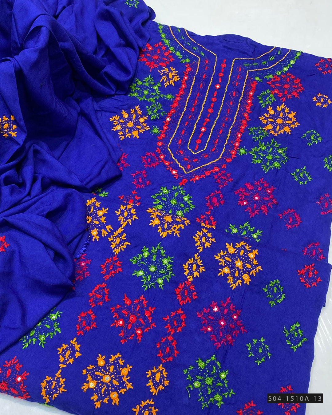 Handmade 3 PC Unstitched Linen Dress Collection
