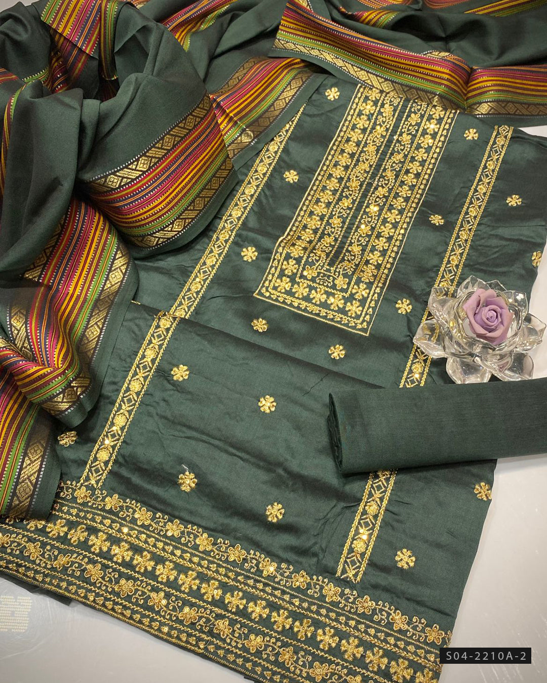 3 PC Unstitched Fancy Dress Collection