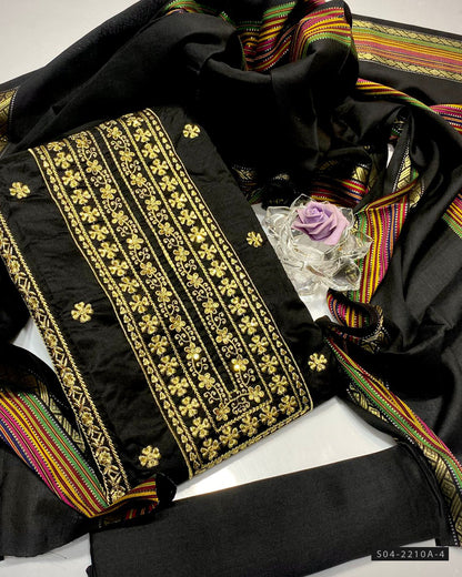 3 PC Unstitched Fancy Dress Collection