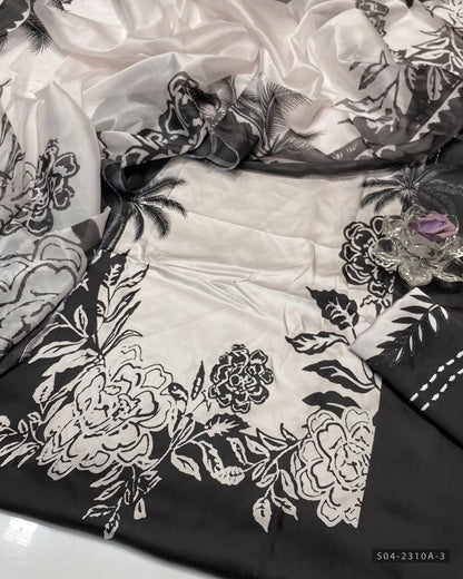 3 PC Unstitched Shamoze Silk Dress Collection
