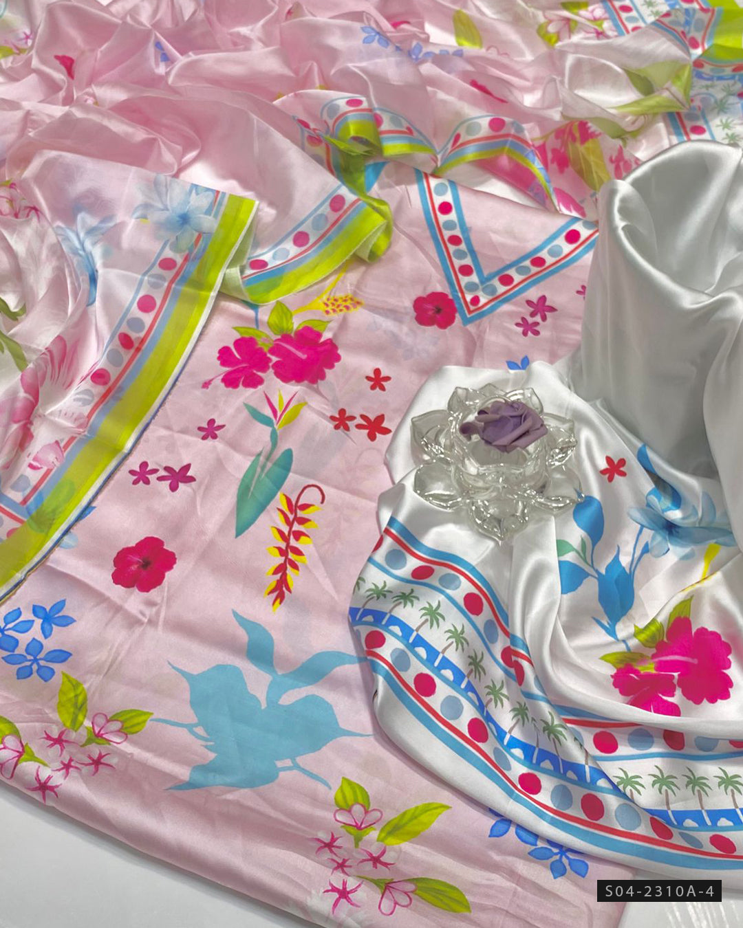 3 PC Unstitched Shamoze Silk Dress Collection