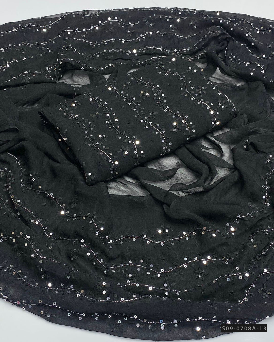 Handmade 2 PC Unstitched Chiffon Dress Collection