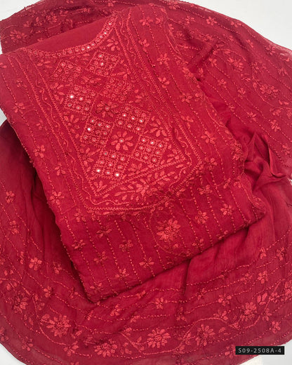 Handmade 2 PC Unstitched Chiffon Dress Collection