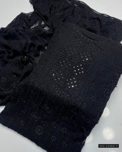 Handmade 2 PC Unstitched Chiffon Dress Collection