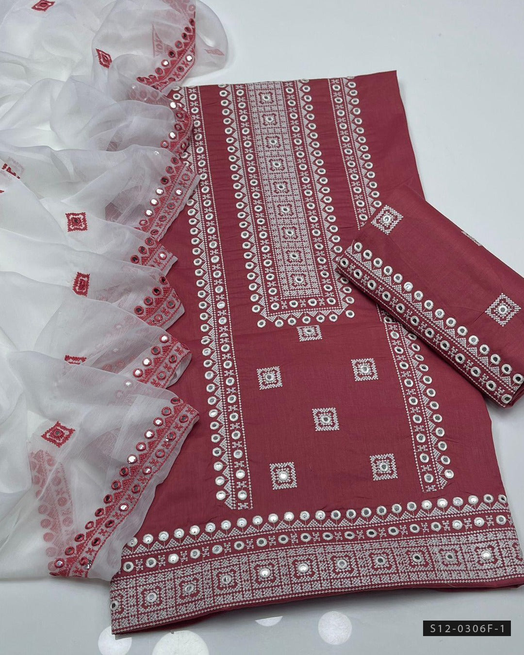 3 PC Unstitched Lawn Embroidered Dress Collection