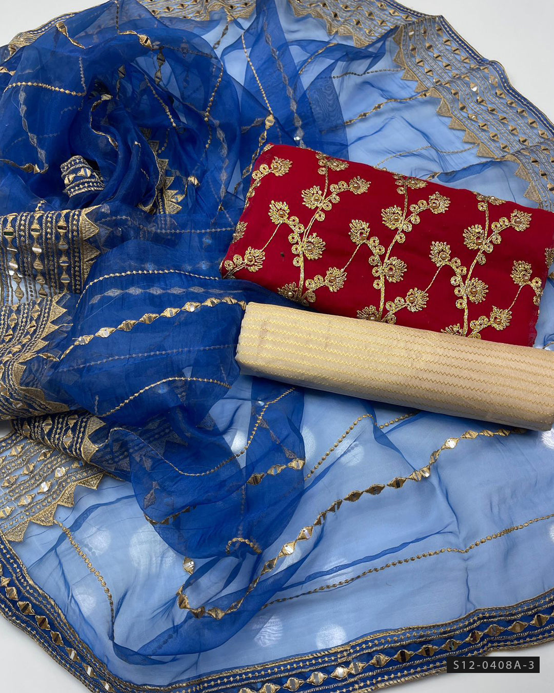 3 PC Unstitched Fancy Dress Collection