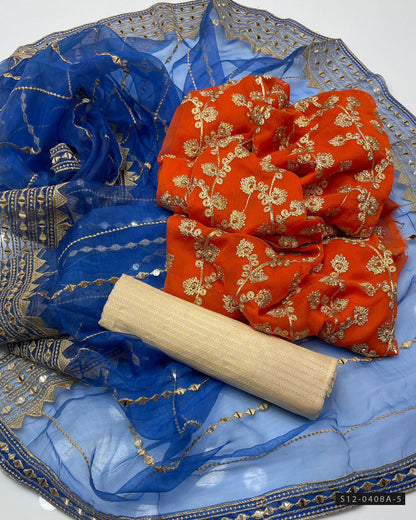 3 PC Unstitched Fancy Dress Collection