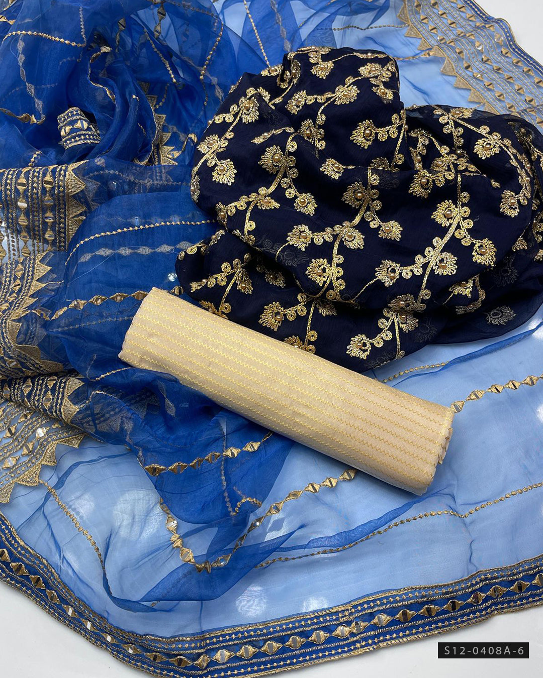 3 PC Unstitched Fancy Dress Collection