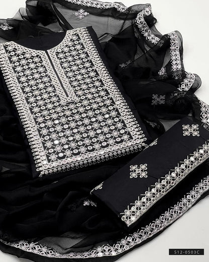 3 PC Unstitched Cotton Lawn Dress Collection