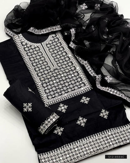 3 PC Unstitched Cotton Lawn Dress Collection