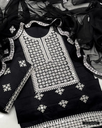 3 PC Unstitched Cotton Lawn Dress Collection