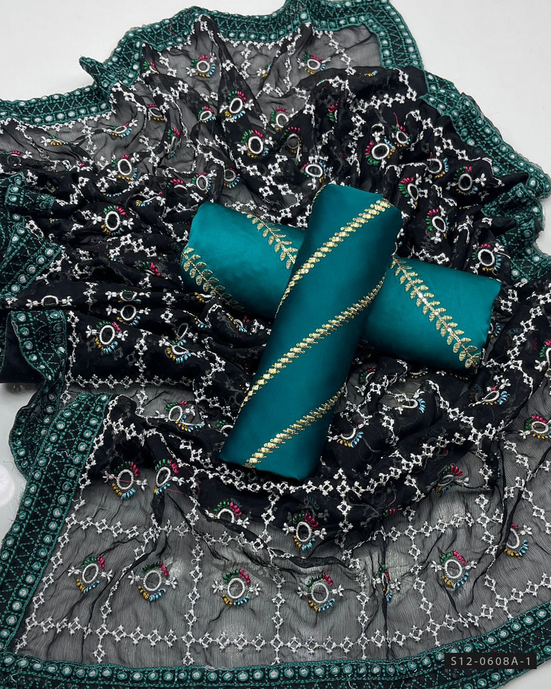 3 PC Unstitched Fancy Dress Colllection