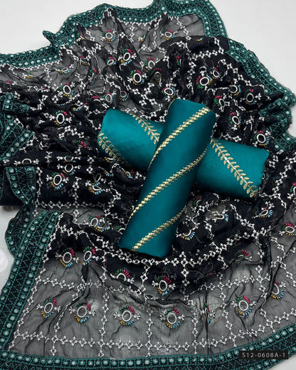 3 PC Unstitched Fancy Dress Colllection