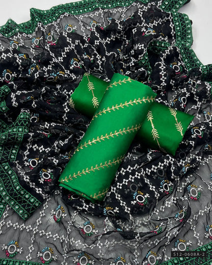 3 PC Unstitched Fancy Dress Colllection