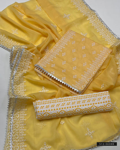 3 PC Unstitched Cotton Lawn Dress Collection