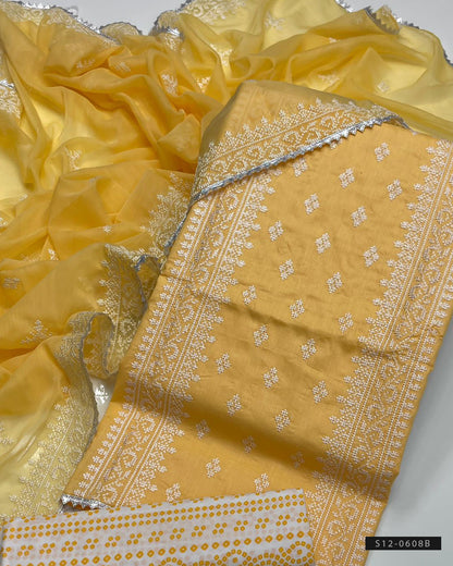 3 PC Unstitched Cotton Lawn Dress Collection