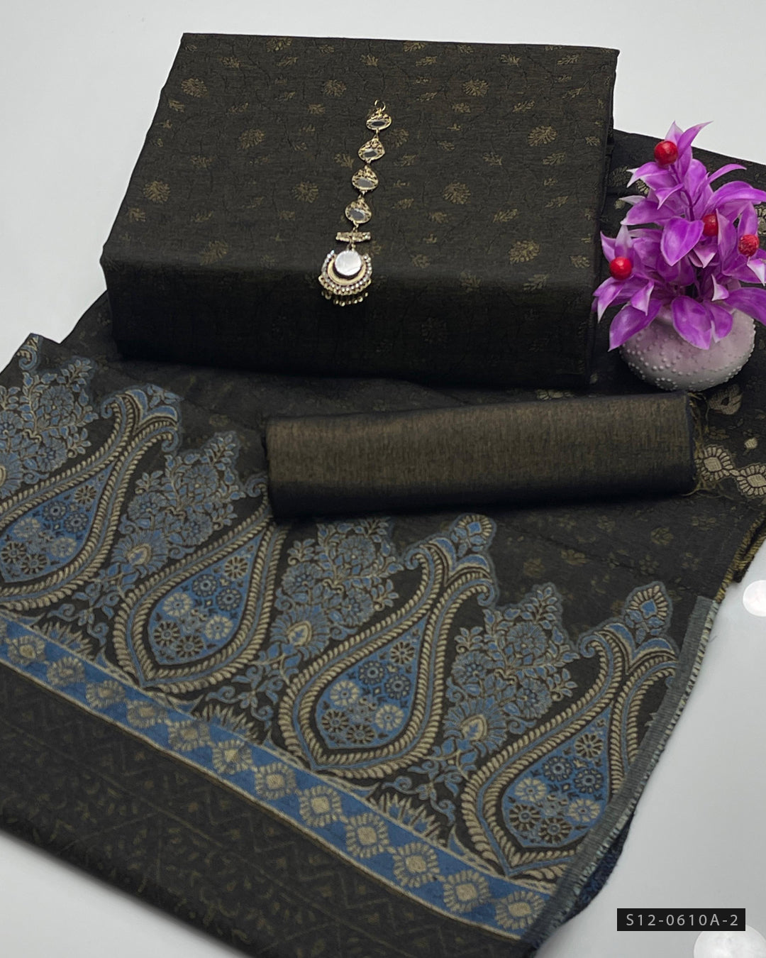 3 PC Unstitched Dhanak Marina Dress Collection