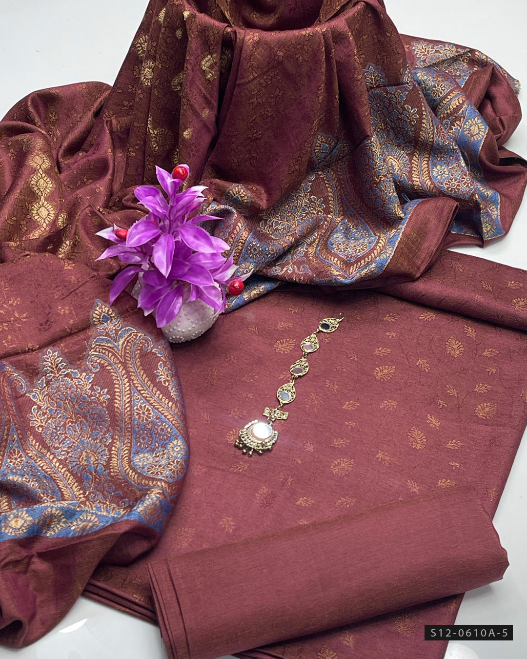 3 PC Unstitched Dhanak Marina Dress Collection