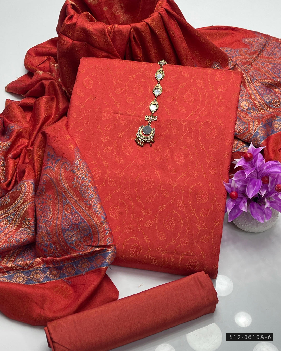 3 PC Unstitched Dhanak Marina Dress Collection