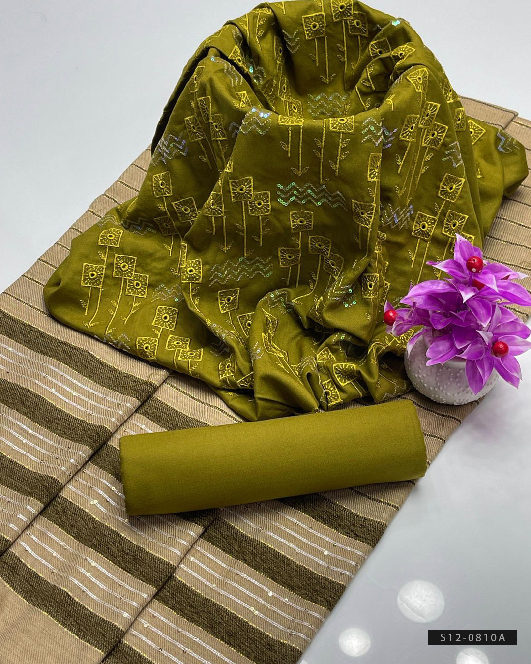 3 PC Unstitched Dhanak Marina Dress Collection