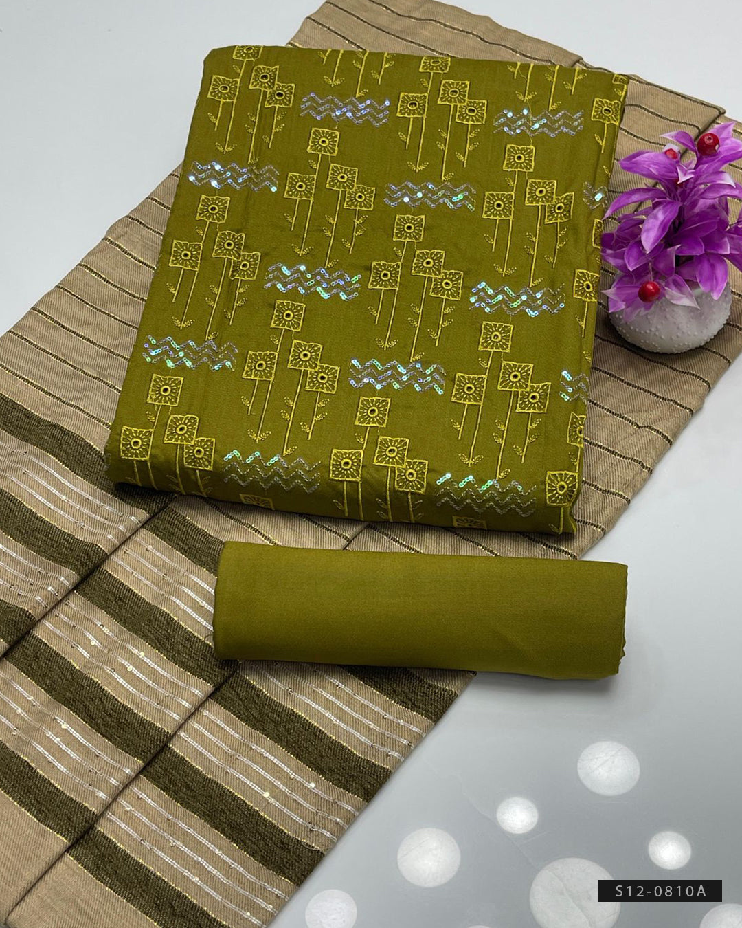 3 PC Unstitched Dhanak Marina Dress Collection