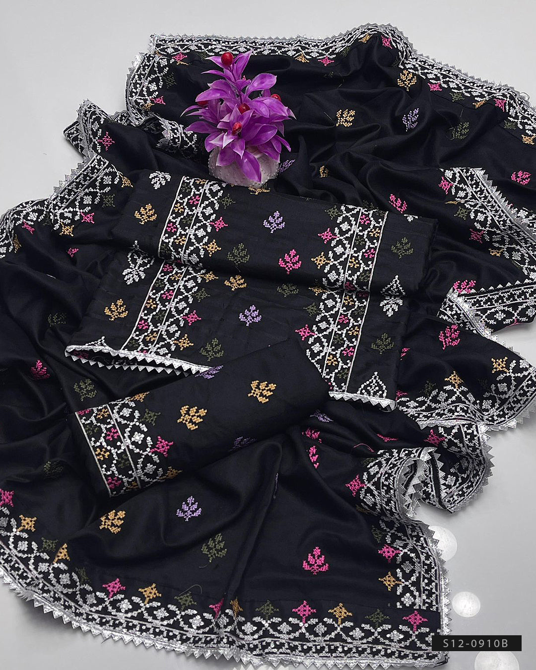 3 PC Unstitched Dhanak Dress Collection