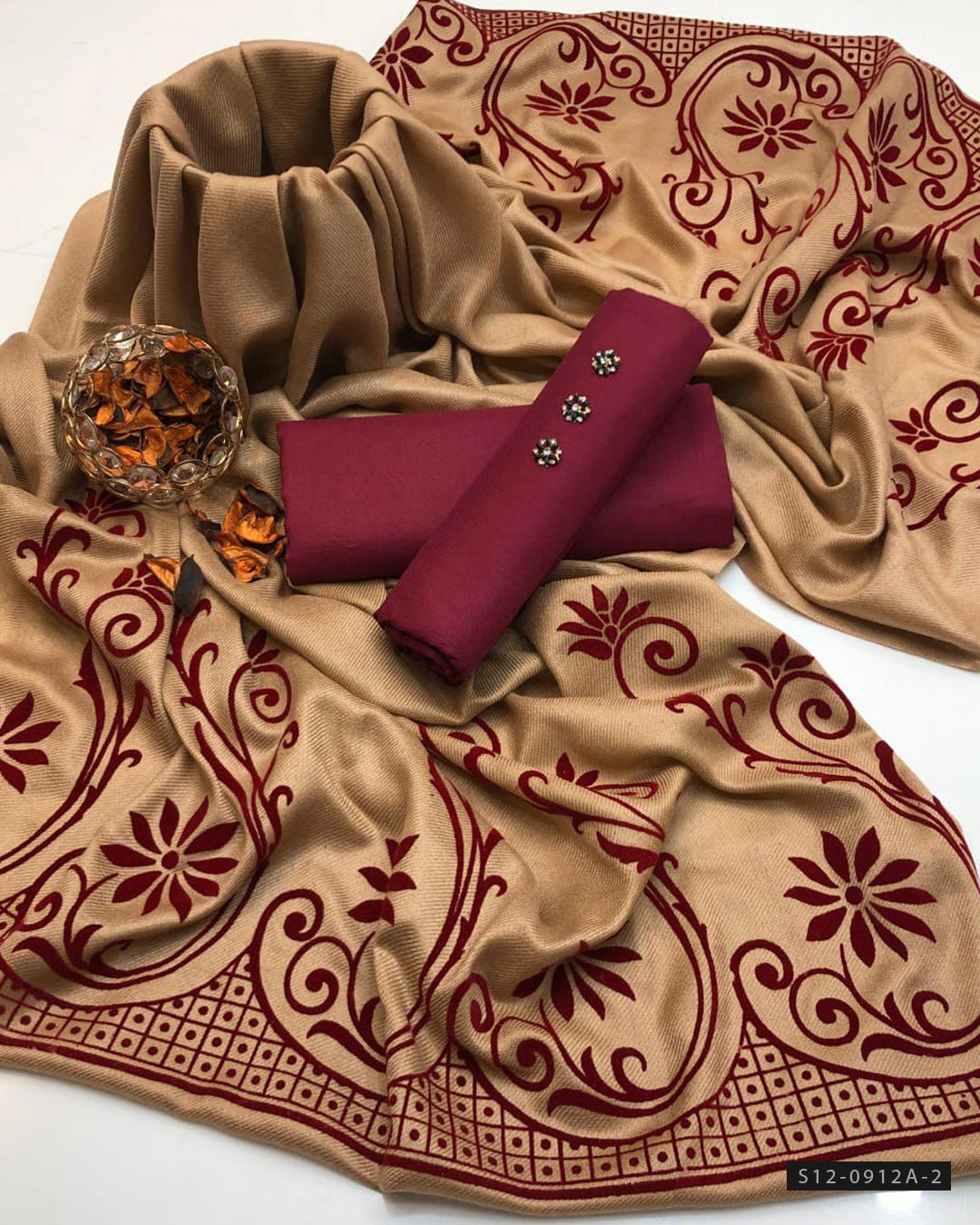 3 PC Unstitched Marina Dress Collection