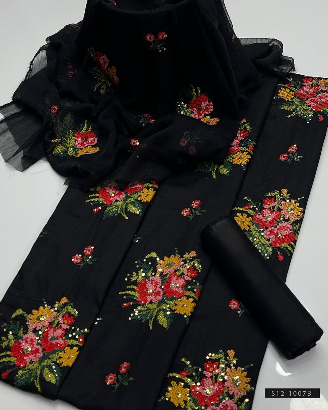 3 PC Unstitched Cotton Lawn Dress Collection