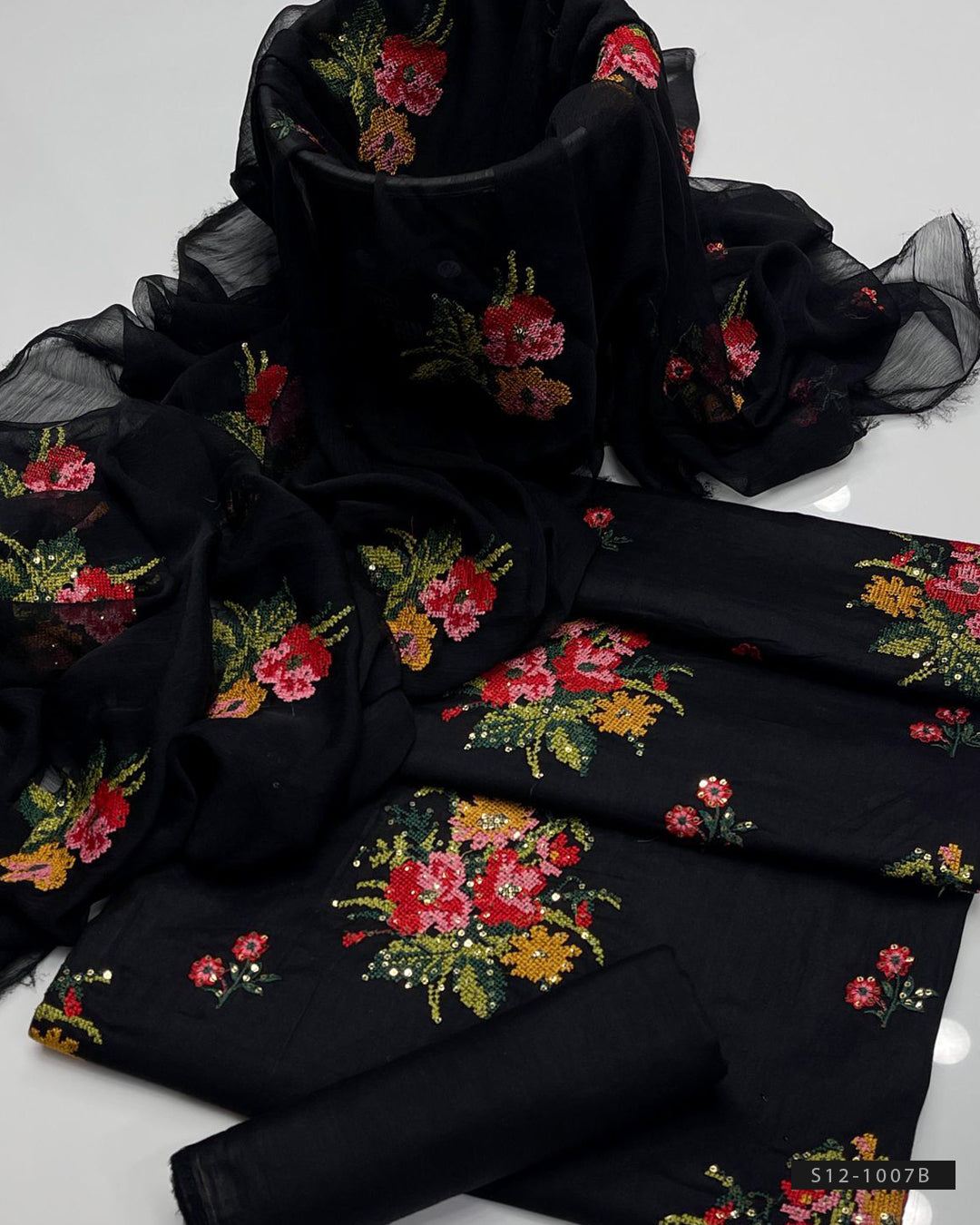3 PC Unstitched Cotton Lawn Dress Collection