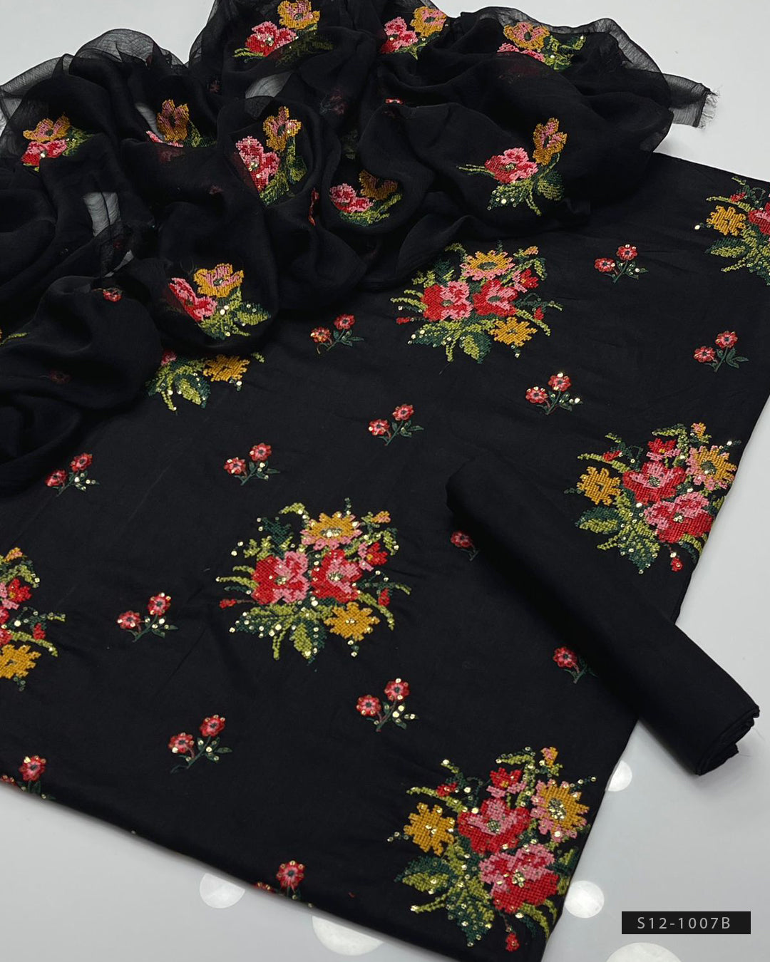 3 PC Unstitched Cotton Lawn Dress Collection