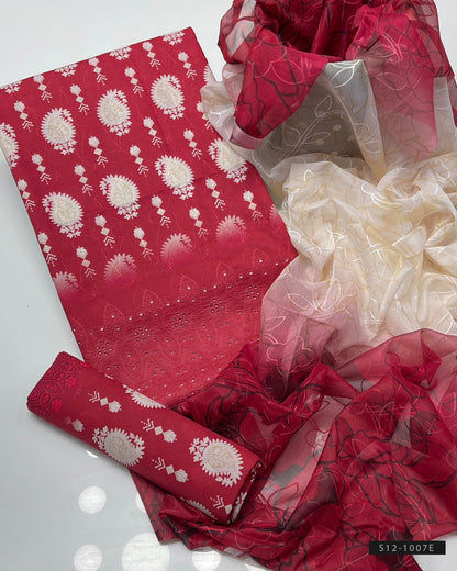 3 PC Unstitched Swiss Lawn Dress Collection