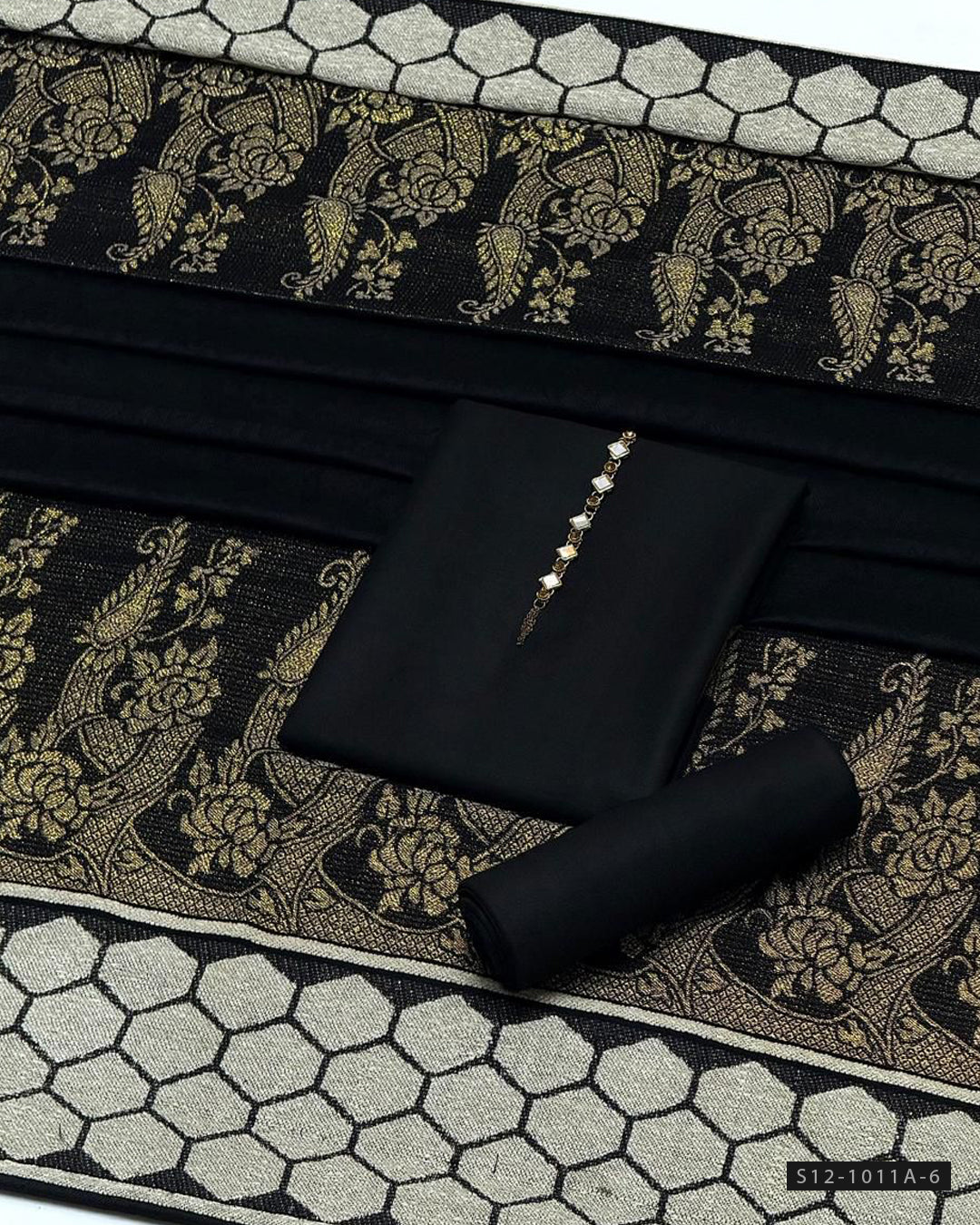 3 PC Unstitched Pashmina Wool Dress Collection