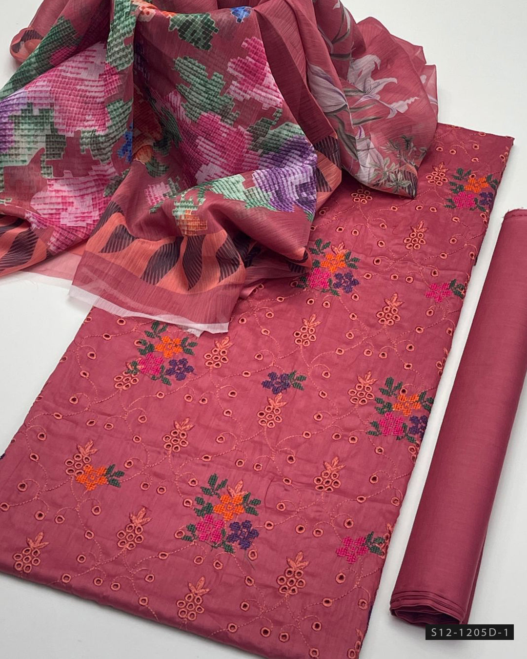 3 PC Unstitched Lawn Dress