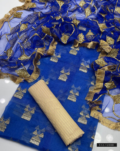 3 PC Unstitched Fancy Dress