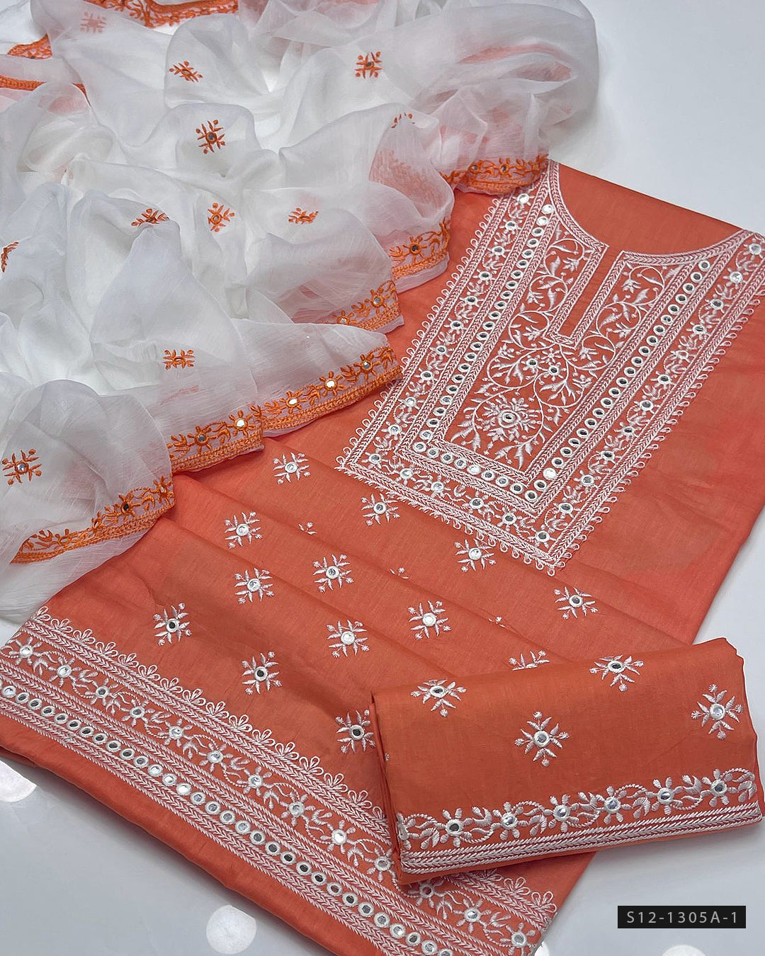 3 PC Unstitched Lawn Dress